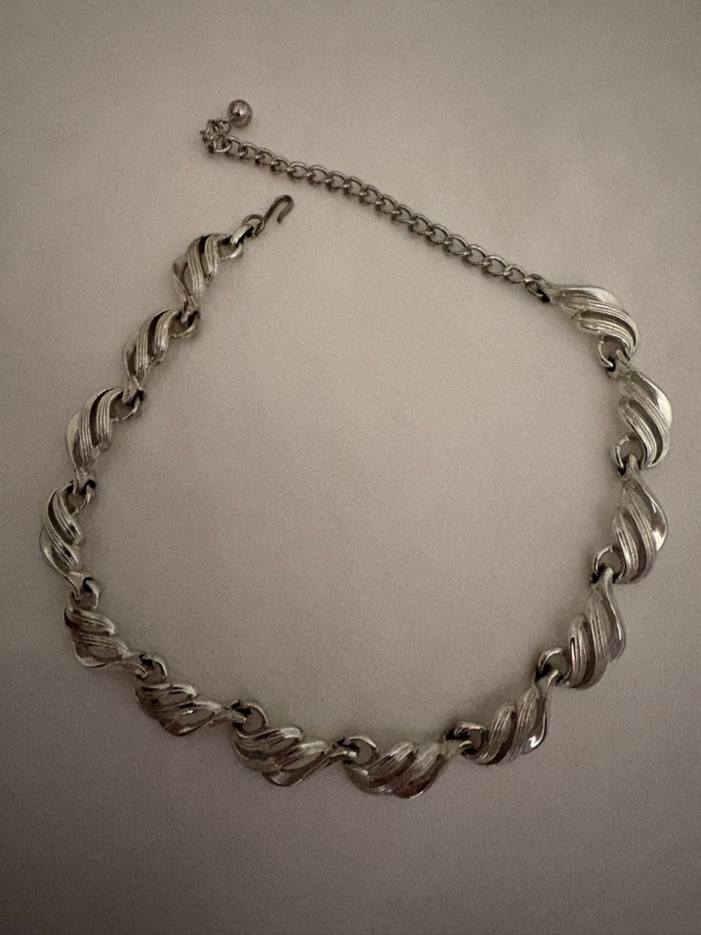 Vintage Coro Silver Tone Choker Necklace
